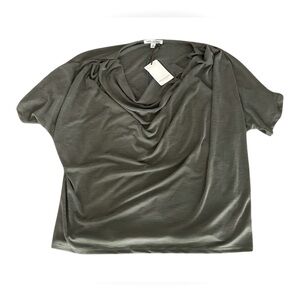 Green Envelope LA Draped Short Sleeve T-Shirt | Olive Green | NWT | Size XL